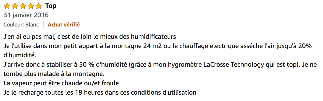 commentaire Beurer LB 88